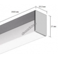 Накладной алюминиевый профиль для светодиодных лент LD profile – 28, 93981